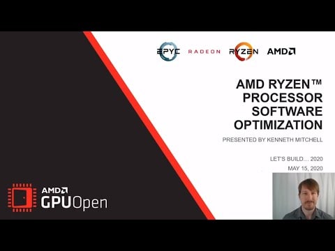 AMD Ryzen Processor Software Optimization (Let's Build 2020) - YouTube link
