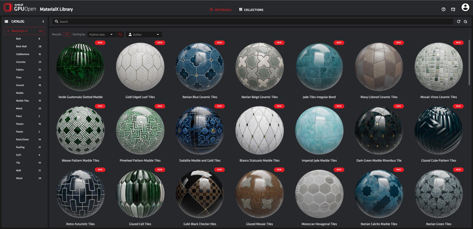 GPUOpen MaterialX Library GUI