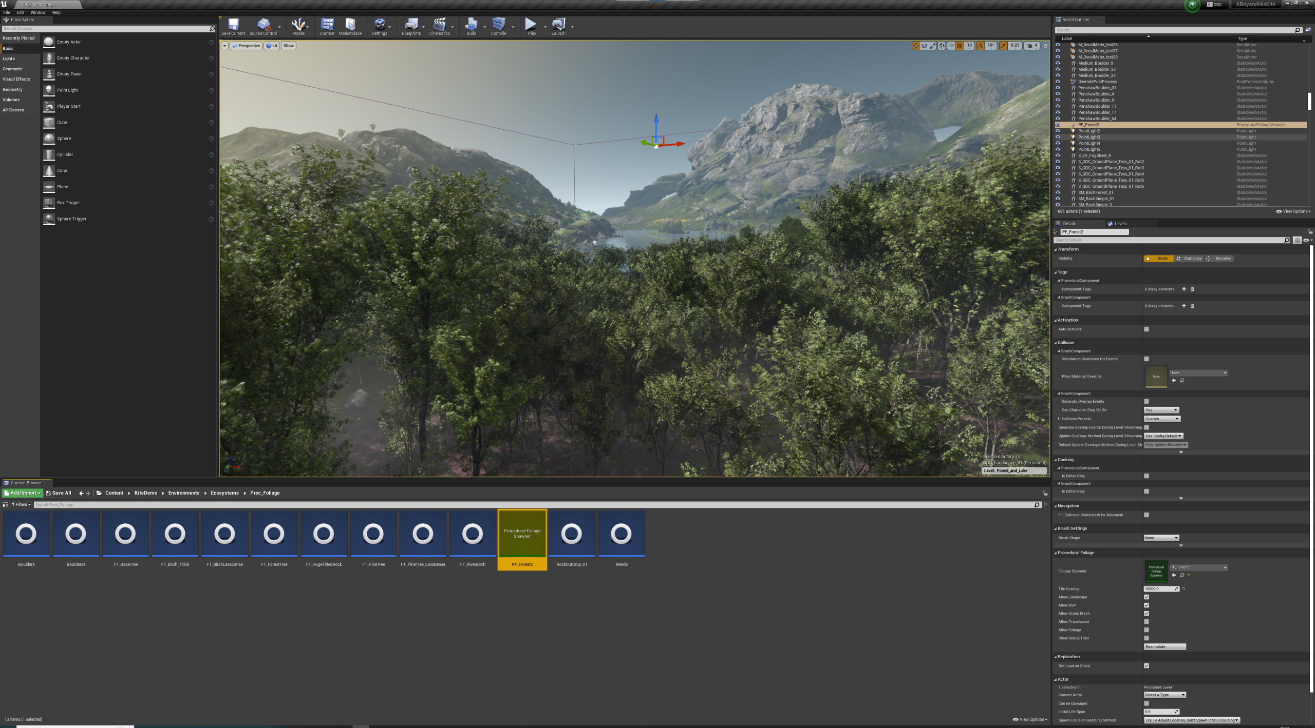 Procedural Foliage System