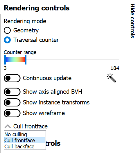 RRA culling options