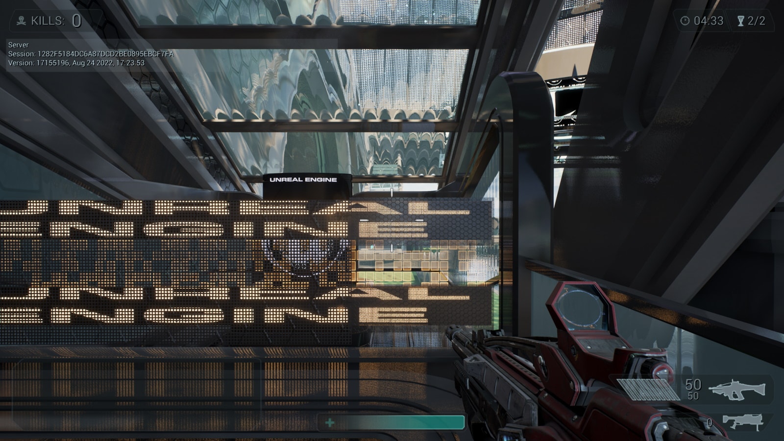 Force value for Reactive Shading Model = 1.0