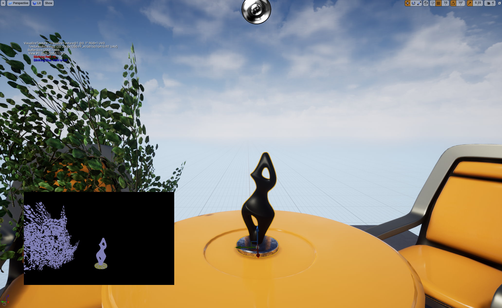 Velocity being rendered