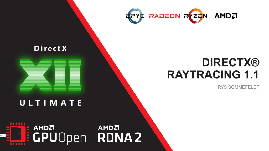 AMD RDNA™ 2 – DirectX® Raytracing 1.1 - YouTube link