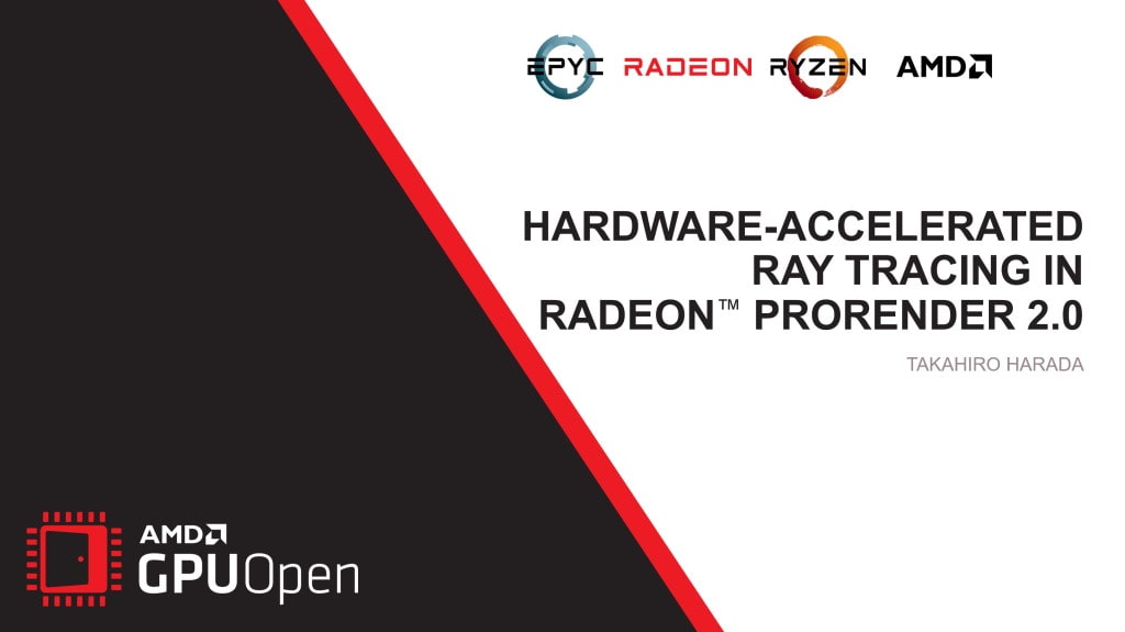 AMD RDNA™ 2 – Hardware-accelerated Ray Tracing in Radeon™ ProRender 2.0 - YouTube link