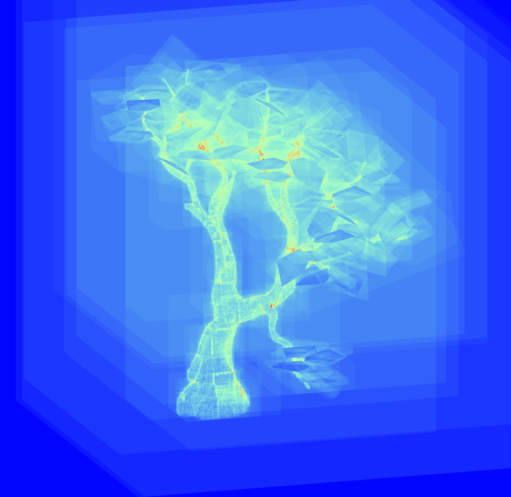 Tree mesh with multiple BLAS traversal count