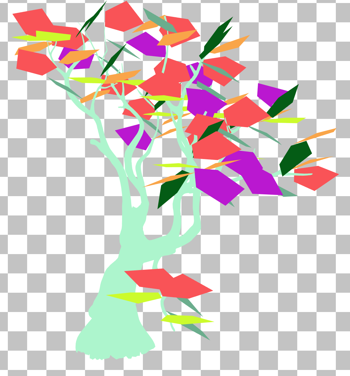 Tree mesh with multiple BLASes