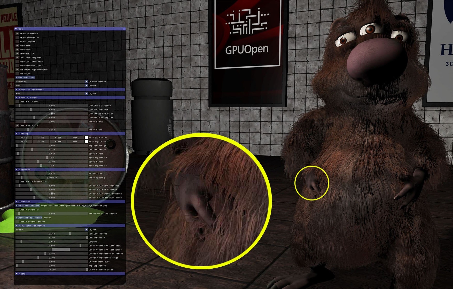 TressFX 4 simulation changes